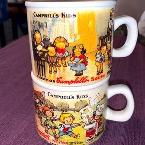 Campbell's Vintage Collectible 1910 Souvenir Soup Bowls Set of 2